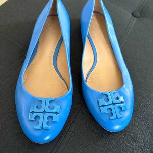 Blue Tory Burch Flats